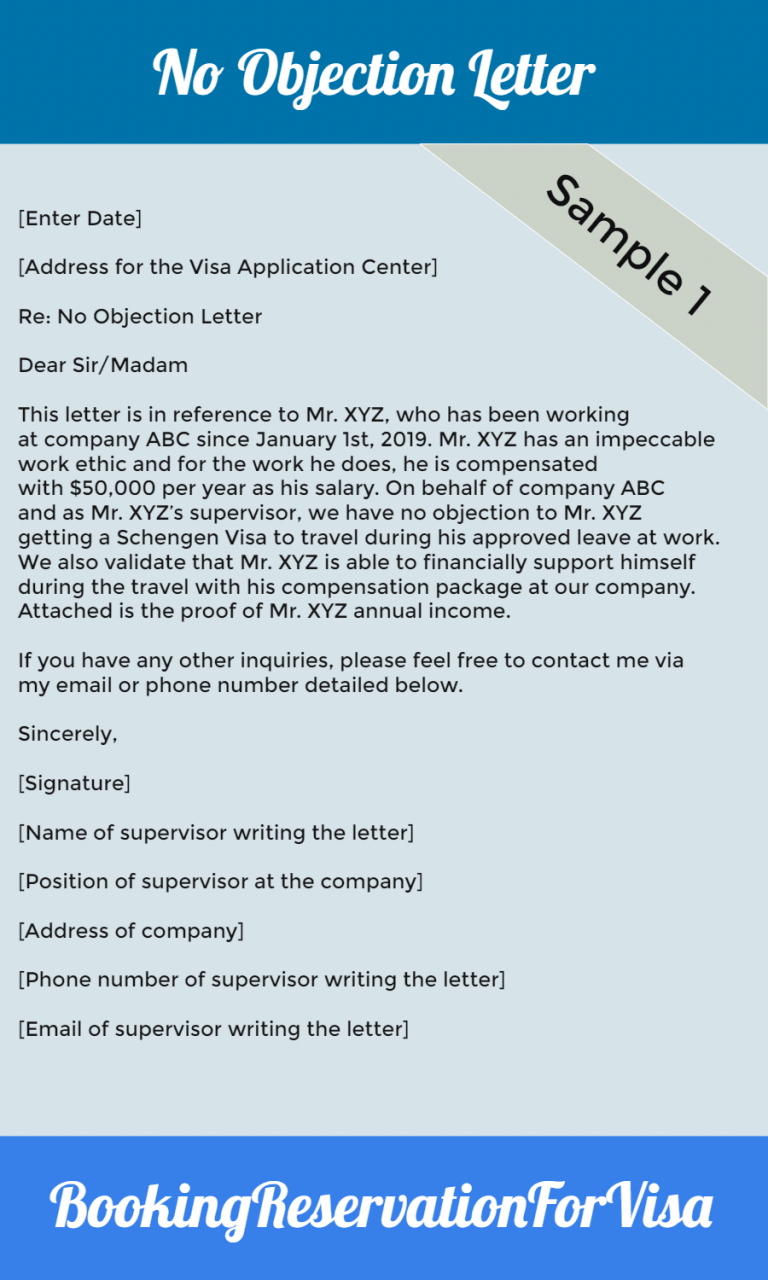 No Objection Letter for Visa | How to Write NOC | Free Templates.