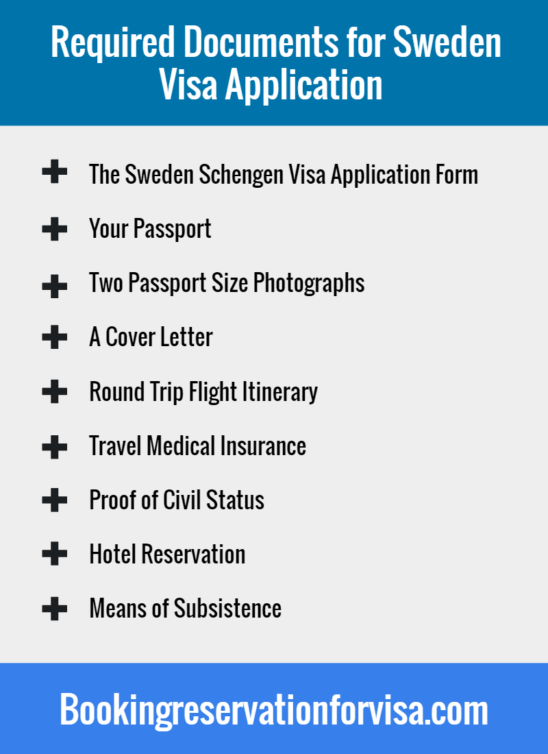 how to apply sweden tourist visa