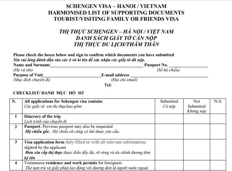 required-documents-list-for-submission-of-italian-schengen-visa-from-vietnam