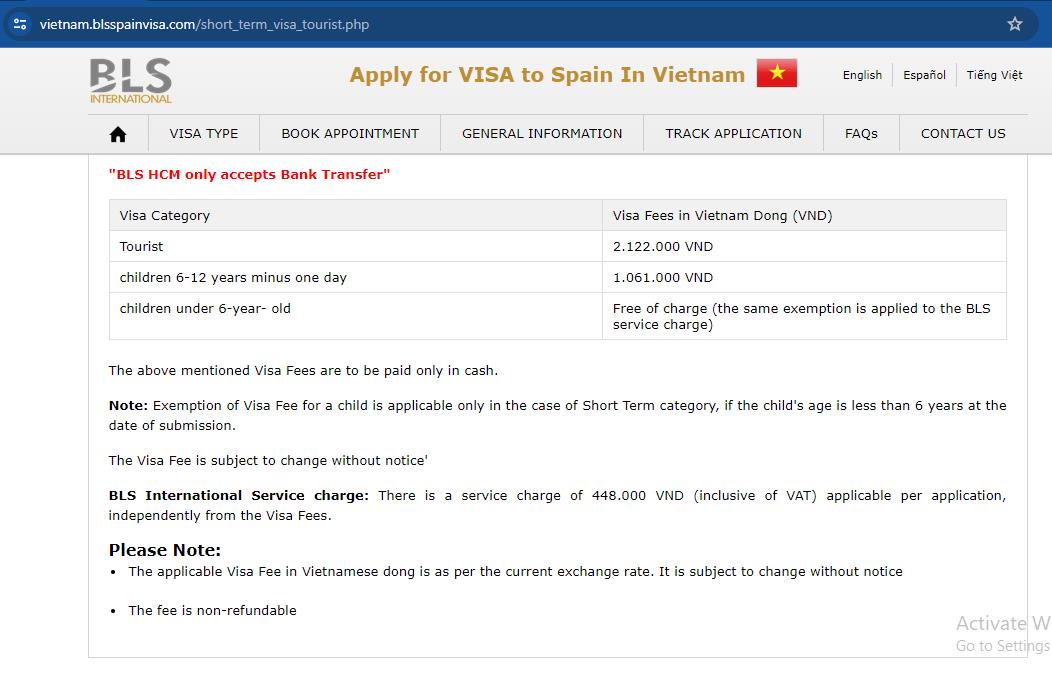 schengen-visa-fees-for-spain-from-vietnam