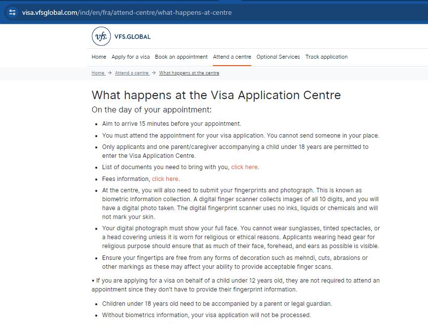 tasks-you-have-to-perform-at-french-VFS-visa-application-center-for-nepali