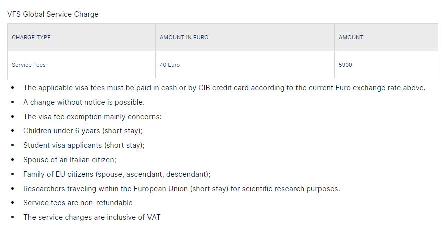 vfsglobal-service-charges-for-italian-visa-from-algeria