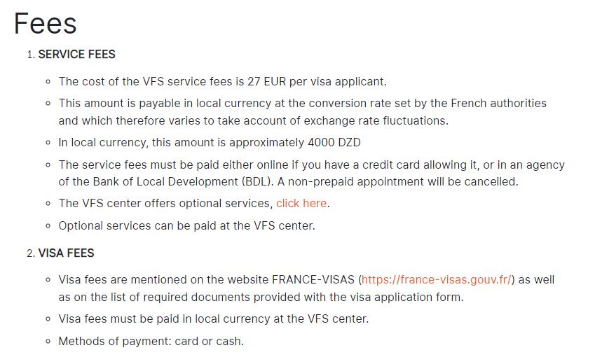 application-fees-for-french-schengen-visa-from-algeria