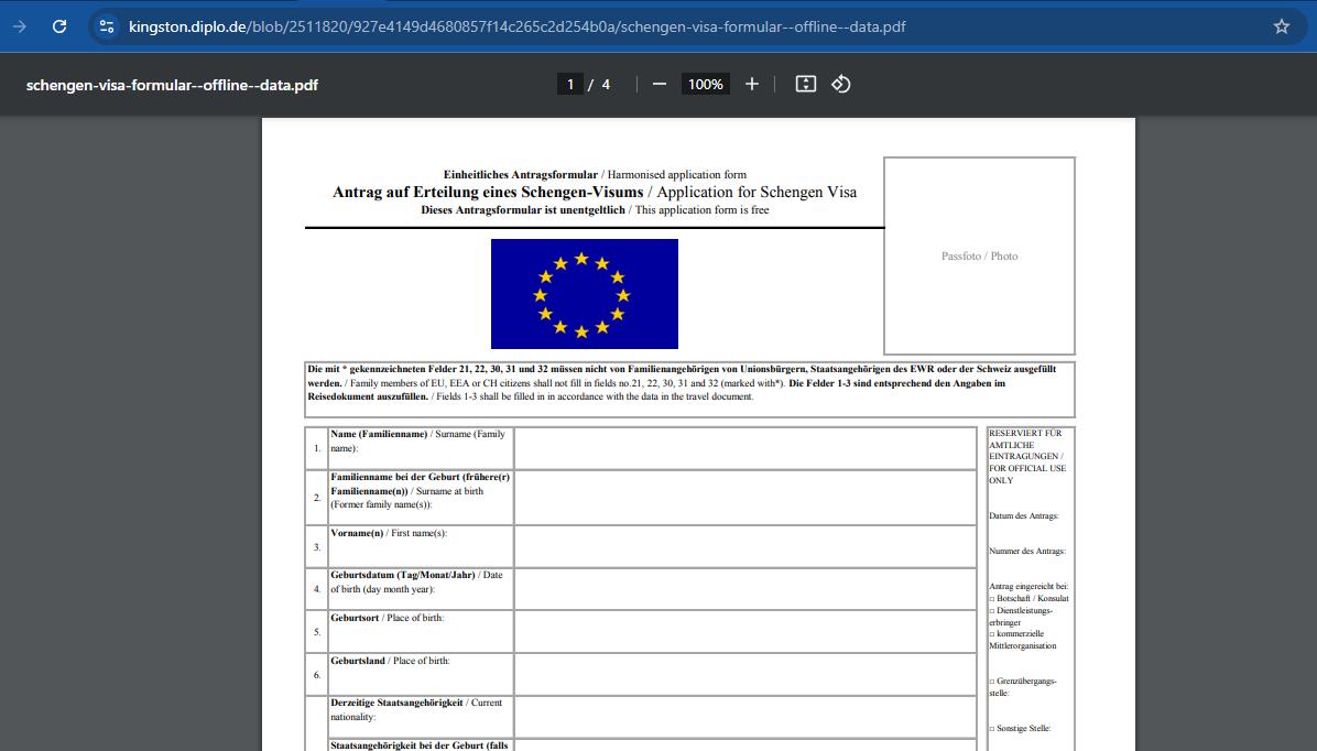 schengen-visa-application-form-for-italy-from-jamaica