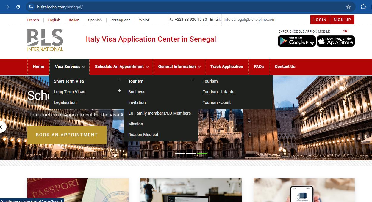 select-schengen-visa-type-for-italy-from-gambia