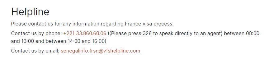 contact-information-VFS-visa-collection-center-senegal