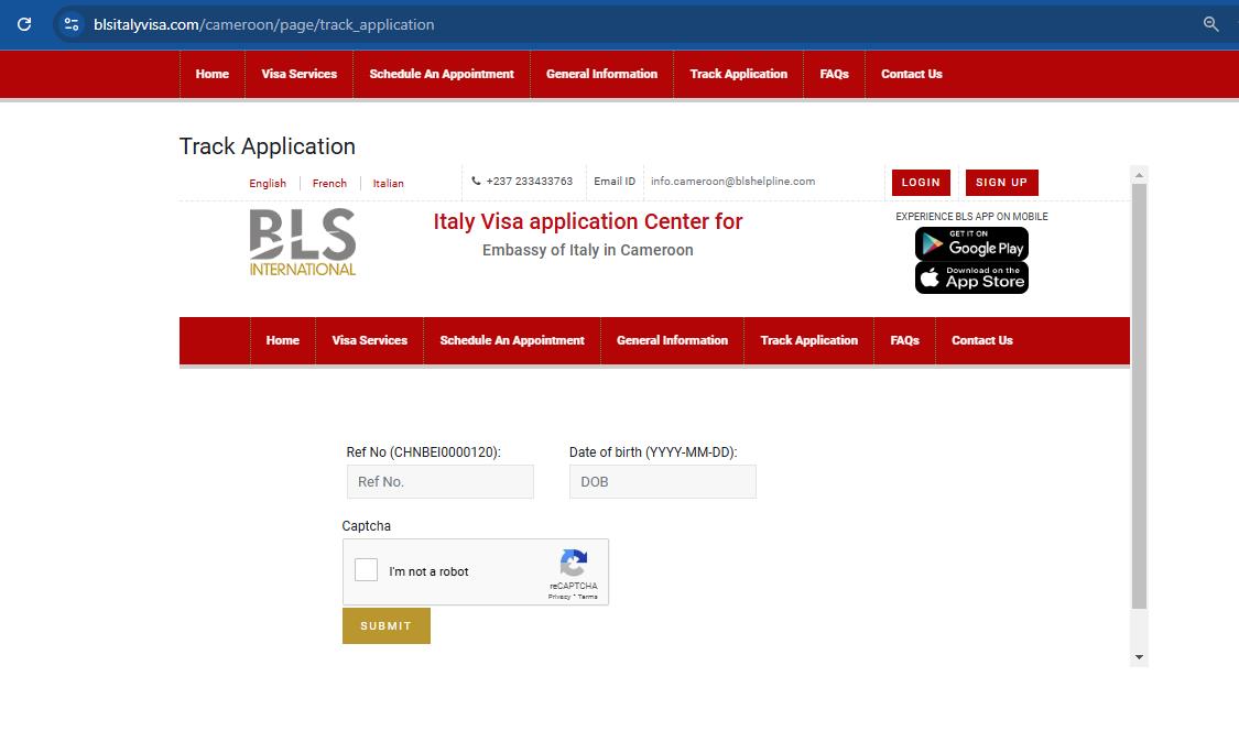 italian-schengen-visa-tracking-from-cameroon